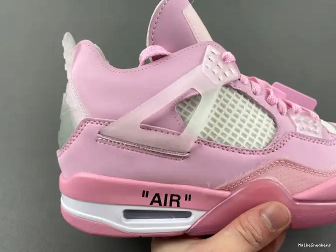 MaikeSneakers X OFF-WHITE PINK JORDAN 4 0511
